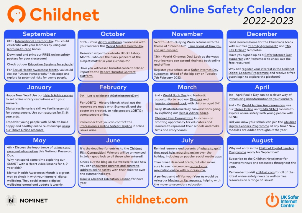 — Online safety for young people
